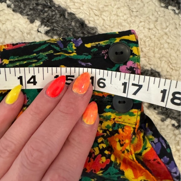 Adrian Jordan Vintage Floral Colorful Wide Leg Pants - Picture 11 of 13